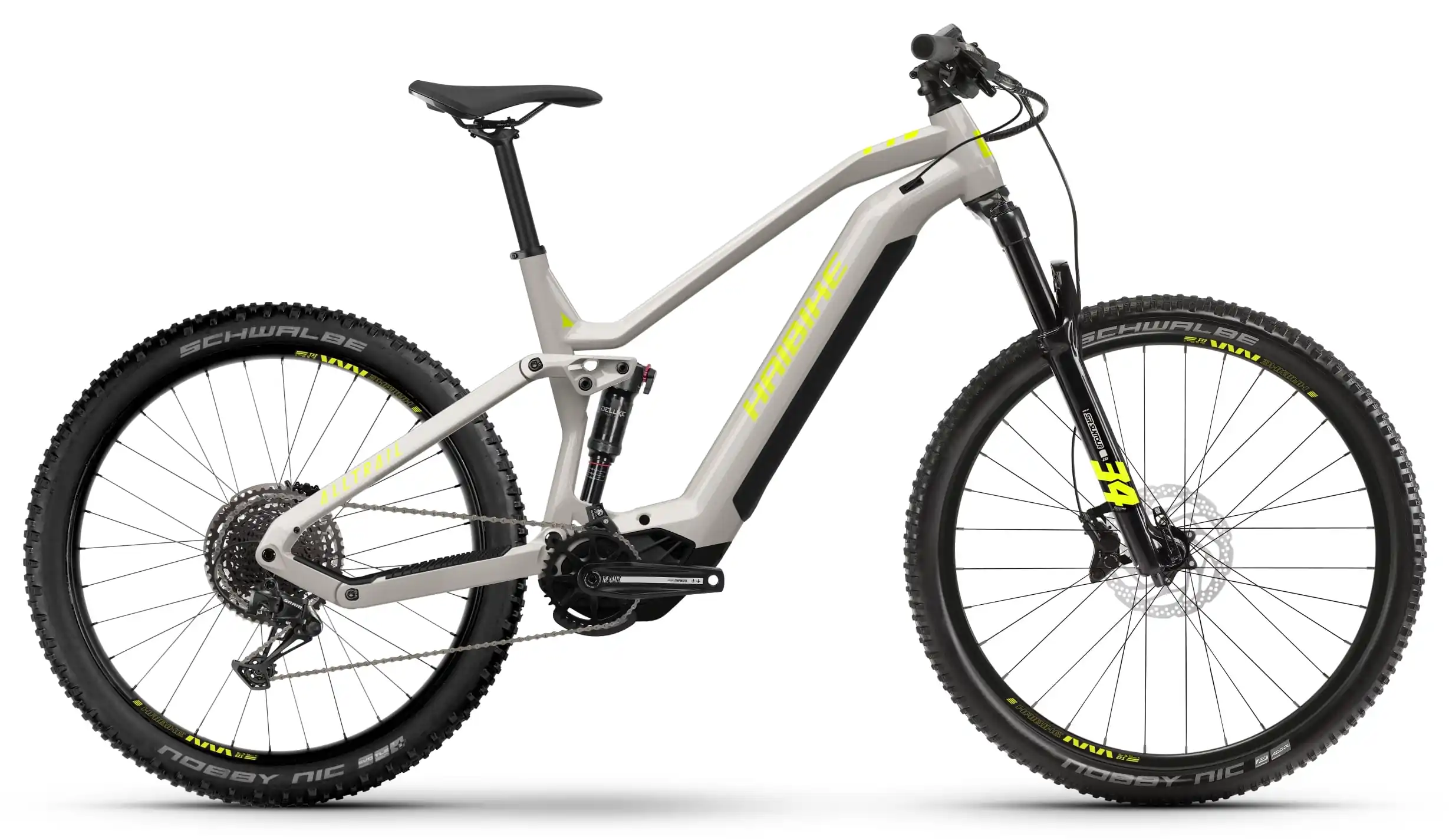 Haibike AllTrail 3 Elektrische Mountainbike Full Suspension Grijs S