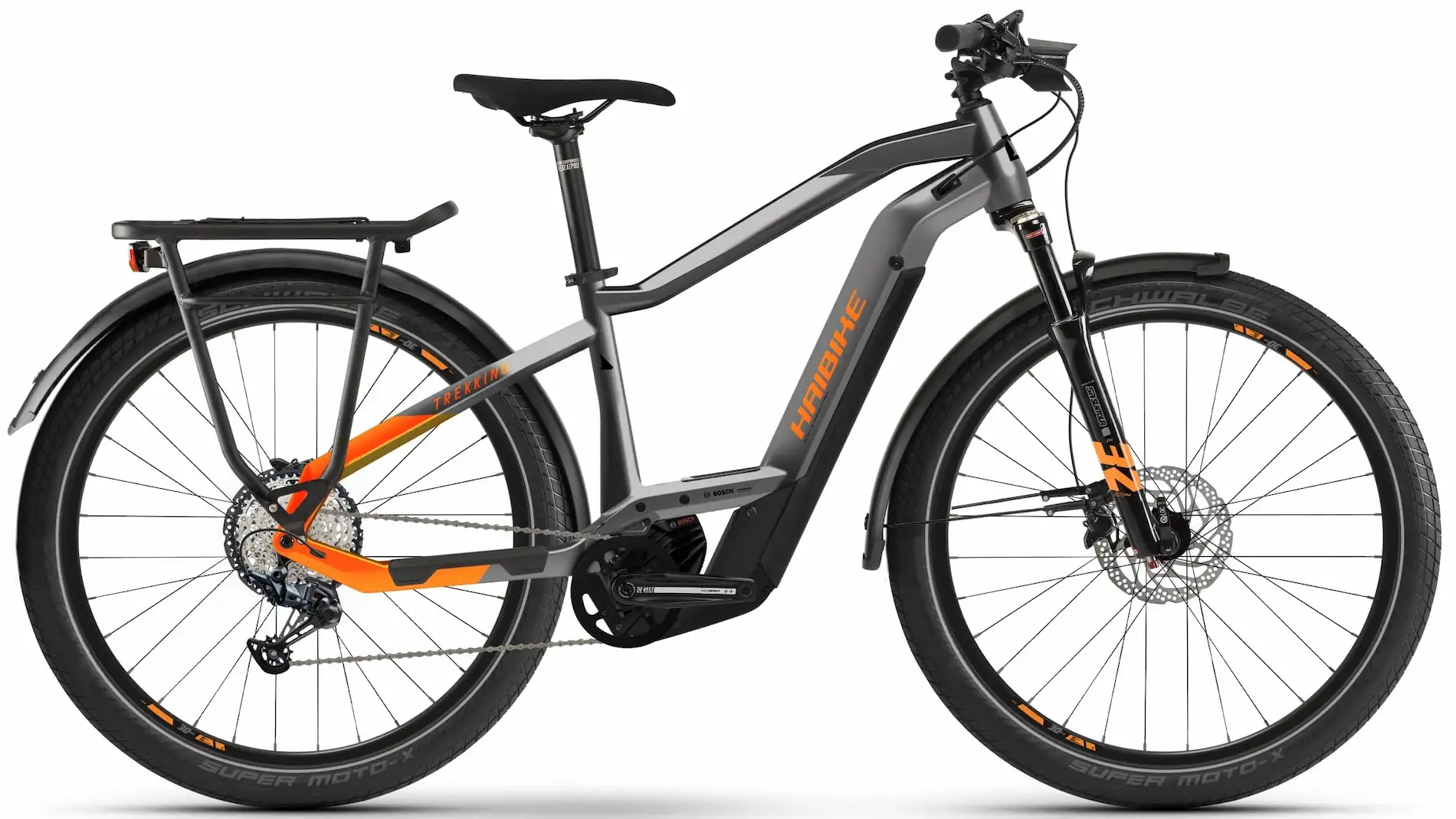 Haibike Trekking 10 Sportieve Elektrische Fiets Heren Bosch CX 27,5"62cm