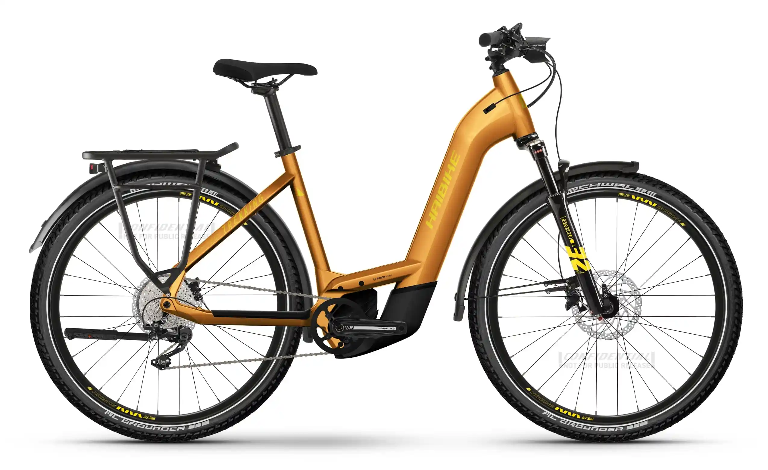 Haibike Trekking 8 sportieve elektrische fiets lage instap Bosch middenmotor 50cm
