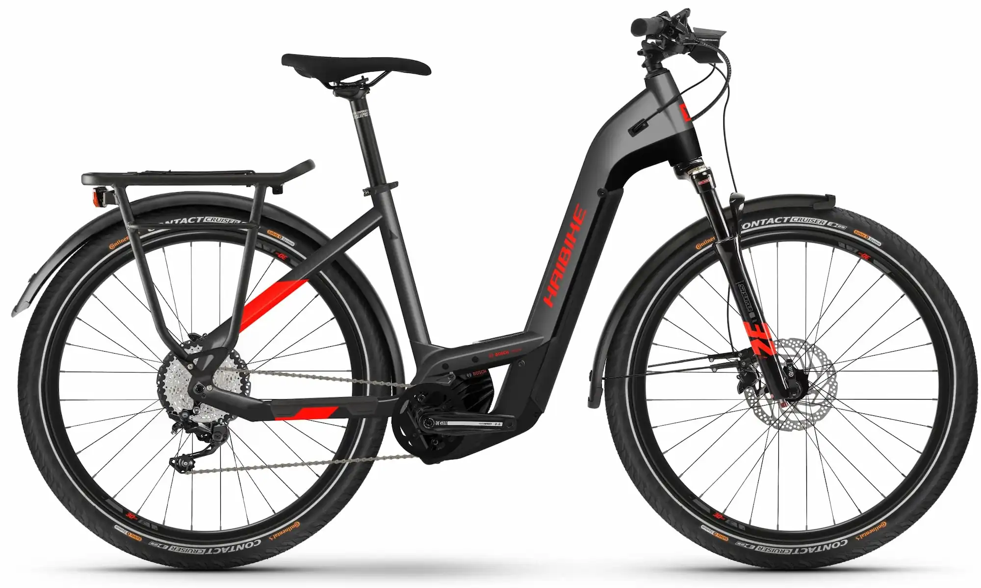 Haibike Trekking 9 Sportieve Elektrische Fiets Dames Bosch CX 27