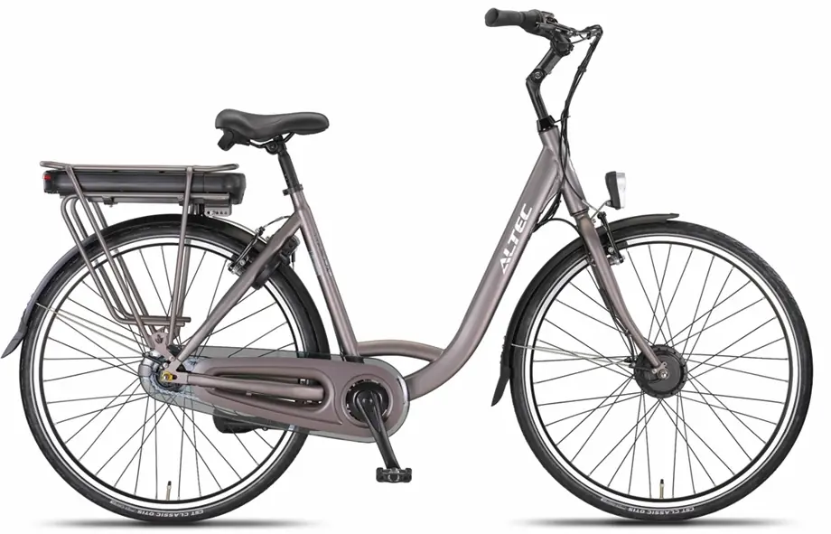 Elektrische Stadsfiets Dames 28 Inch Lage Instap Cosmos Rose