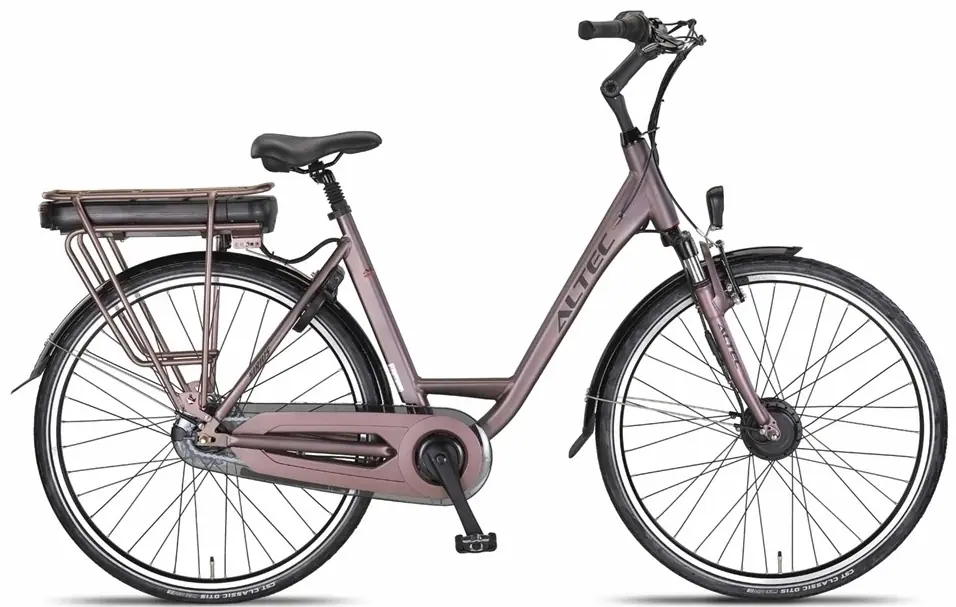 Elektrische Stadsfiets Dames 28 Inch Lage Instap Sirius Rose