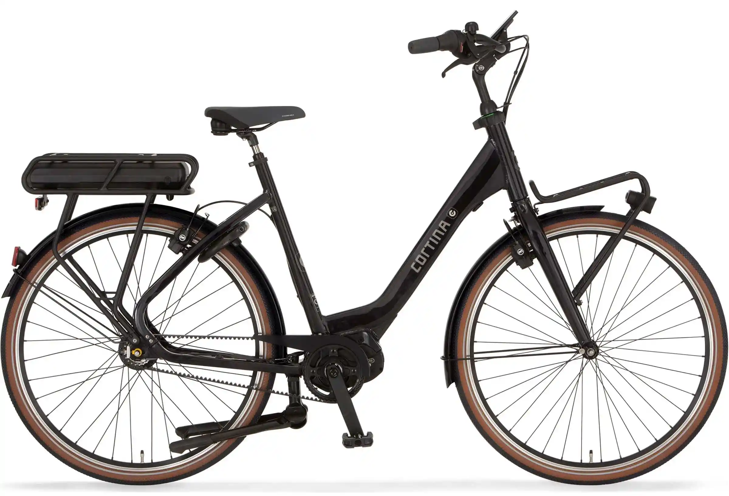 Cortina Elektrische Transportfiets Middenmotor EC Zwart 600Wh M