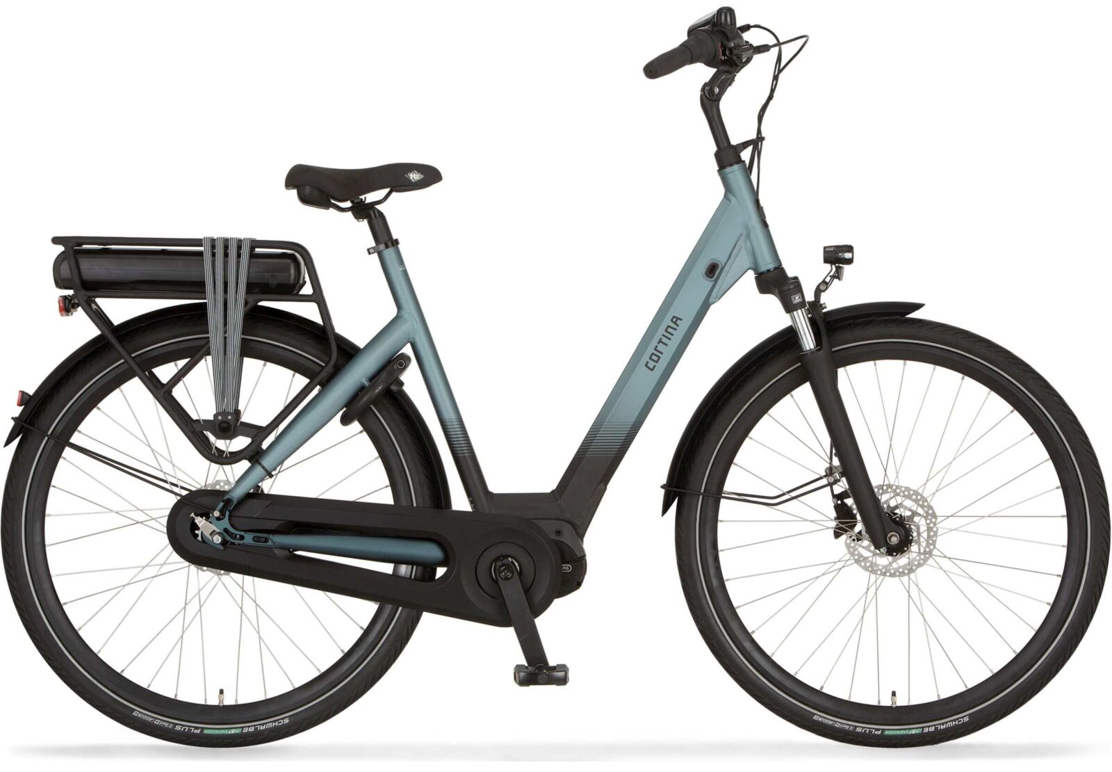 Cortina Elektrische Moederfiets Middenmotor E-O 750Wh blauw L