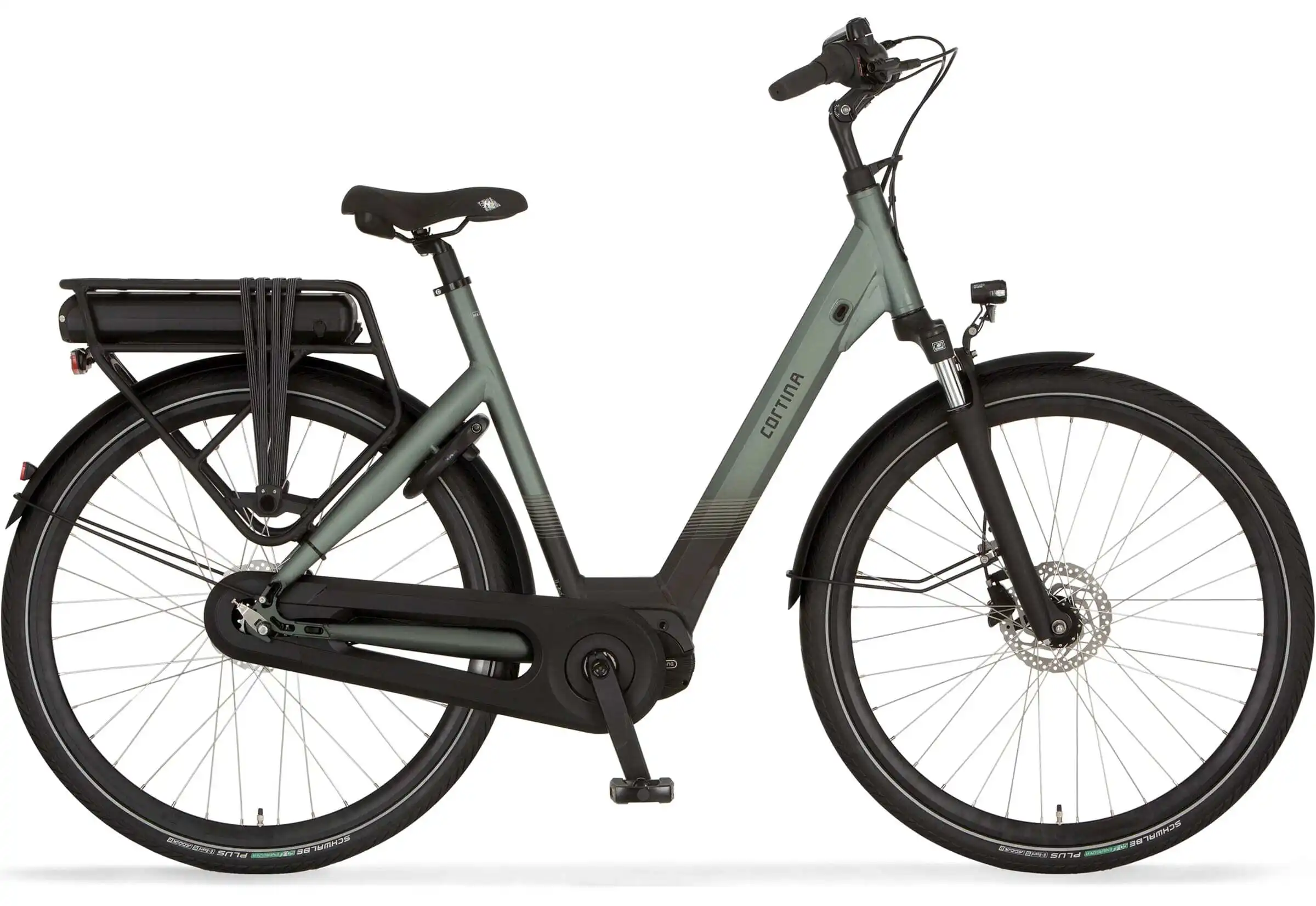 Cortina Elektrische Moederfiets Middenmotor E-O 600Wh Groen M