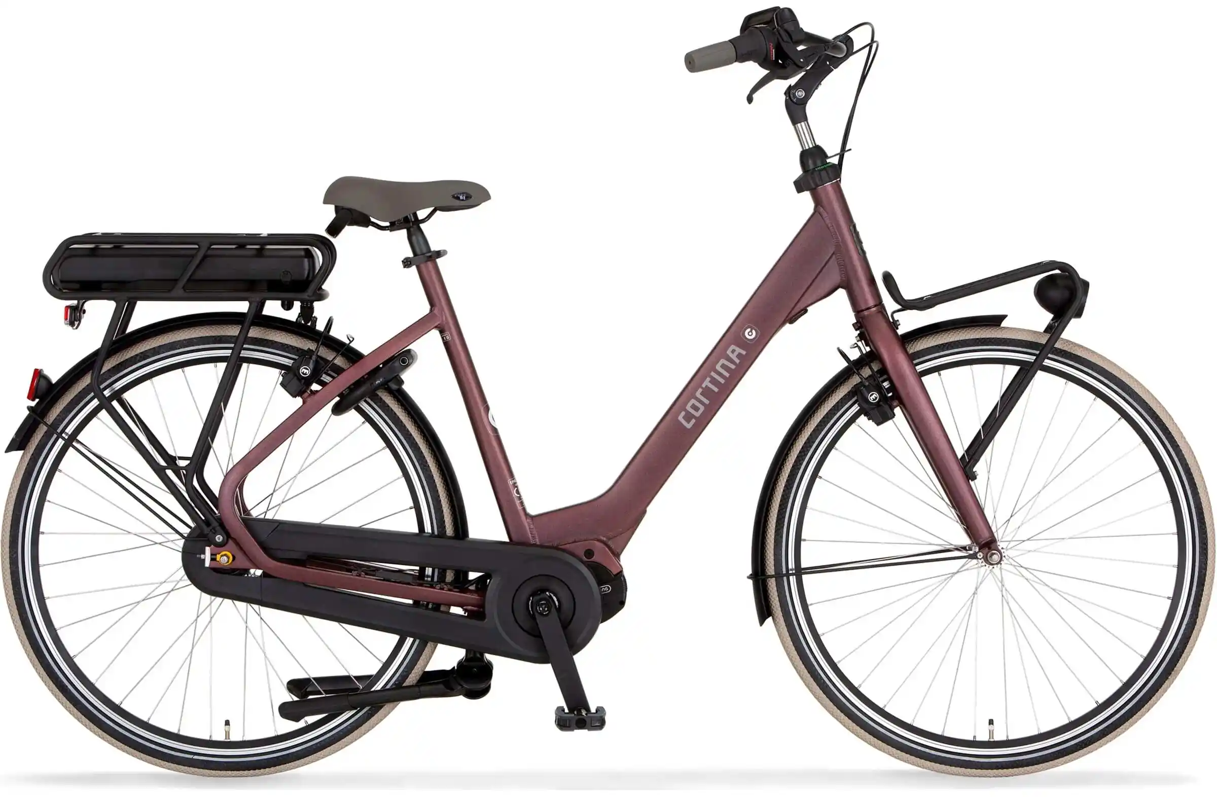 Cortina Elektrische Transportfiets Middenmotor EC Family Rood 600Wh L
