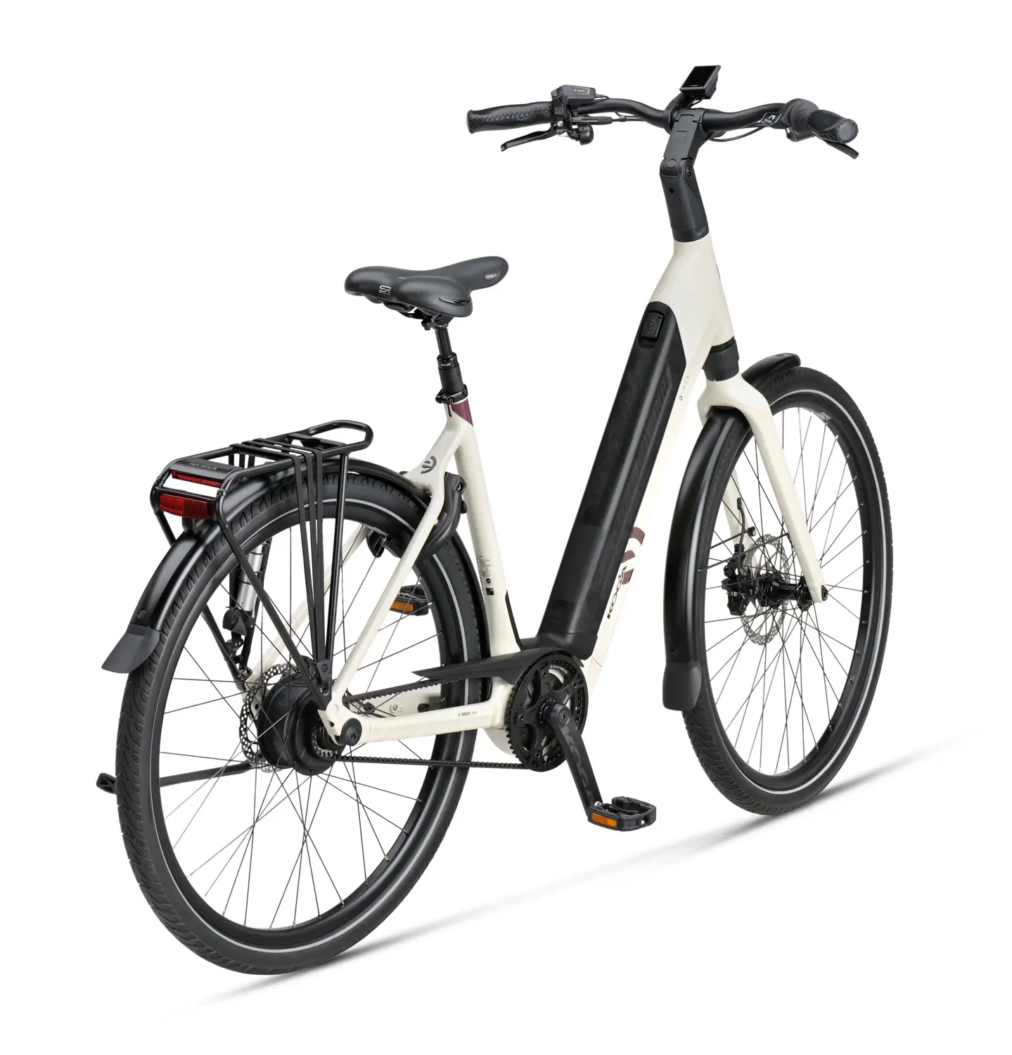 Koga Evia Pro Elektrische Damesfiets Lage Instap Riemaandrijving Wit 500Wh XS 47cm