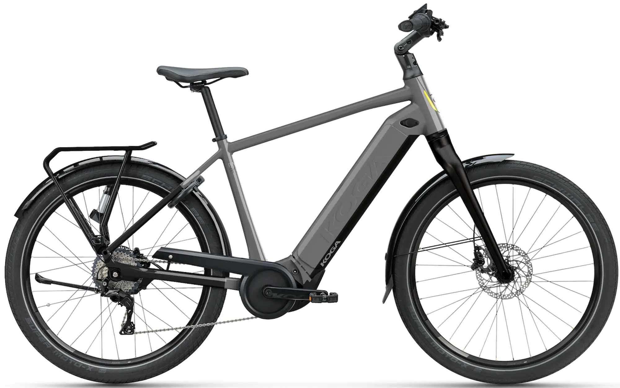 Koga PACE B05 Elektrische herenfiets Bosch grijs 750Wh L 55cm