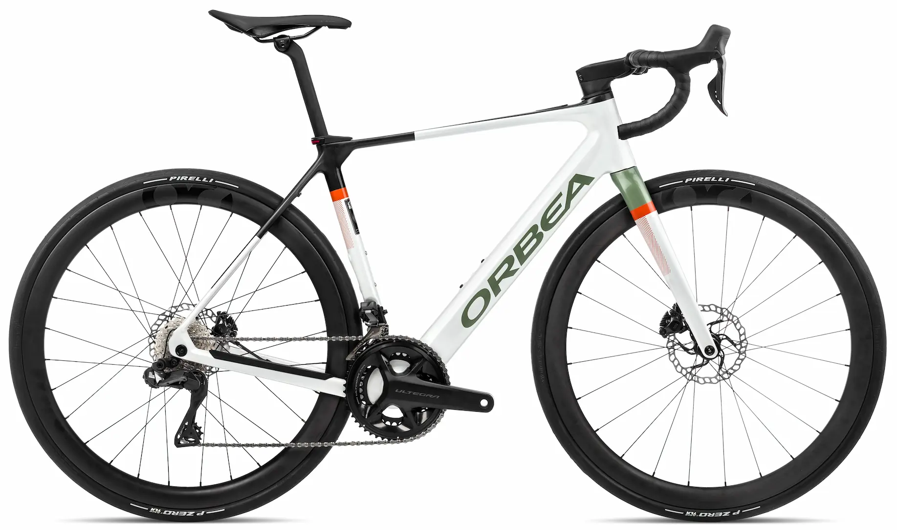 Orbea Gain M20i 2023 Elektrische Racefiets licht Carbon Wit S 46cm