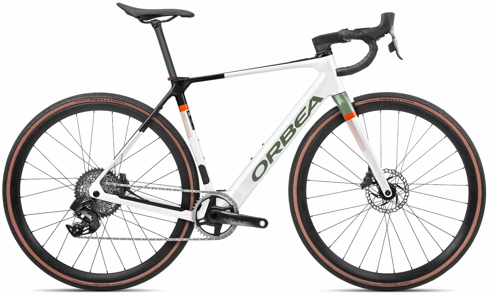 Orbea Gain M21e 1X 2023 Elektrische Gravel Bike Carbon Wit S 46cm