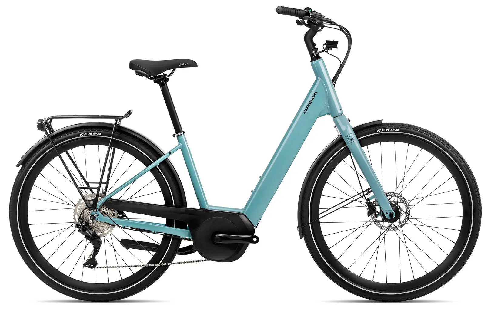 Orbea Optima E40 2023 Elektrische Fiets Dames 28"lage instap Blauw S