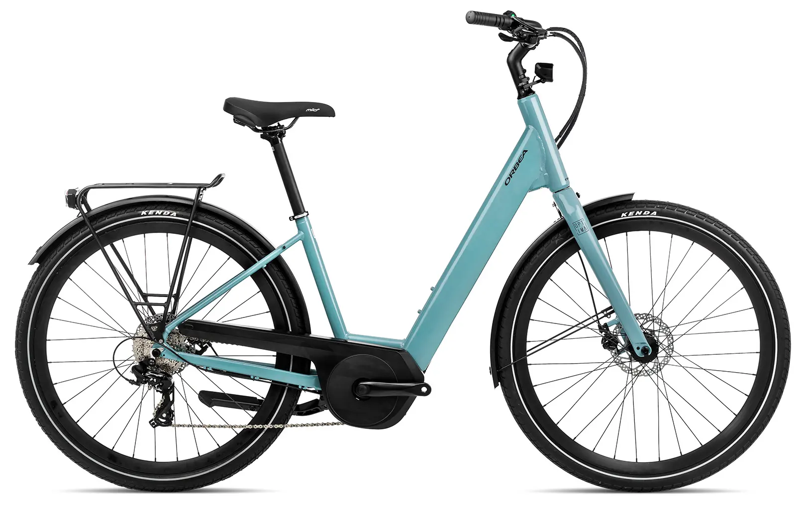 Orbea Optima E50 2023 Elektrische Fiets Dames 28"lage instap Blauw M