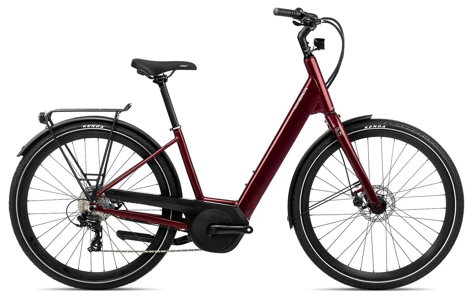 Orbea Optima E50 2023 Elektrische Fiets Dames 28"lage instap Rood S