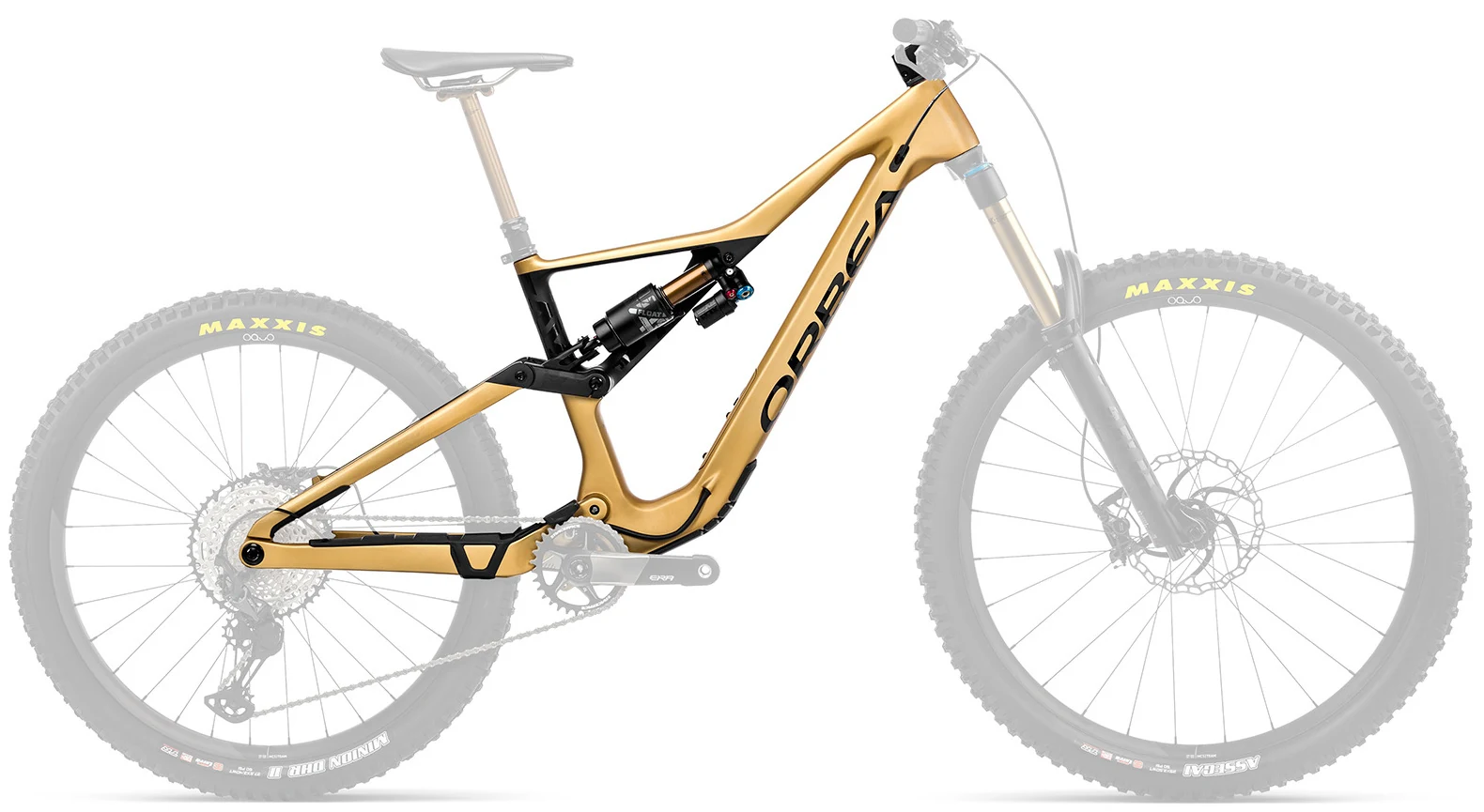 Orbea RALLON+X2 2POS FK 2023 Mountainbike Carbon frame goud XL