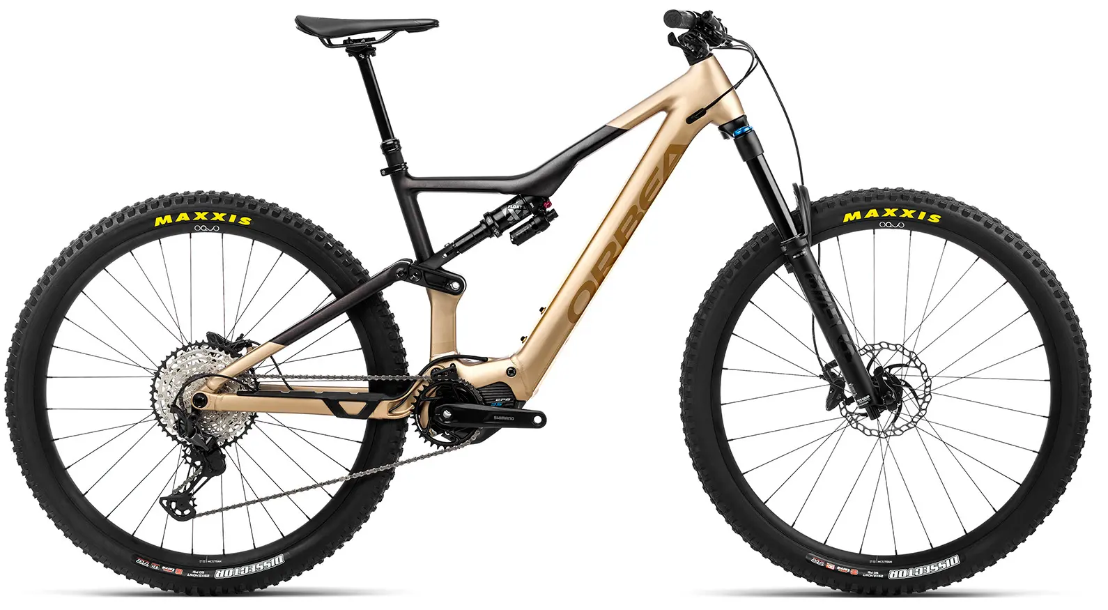 Orbea Rise H10 2023 Elektrische Mountainbike Full Suspension 29"Goud XL