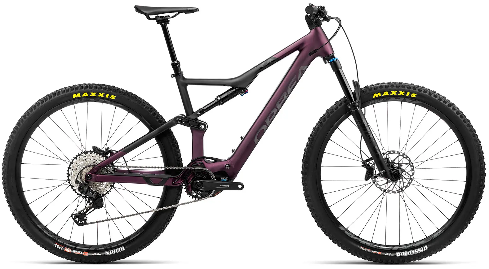 Orbea Rise H20 2023 Elektrische Mountainbike Full Suspension 29"Paars M