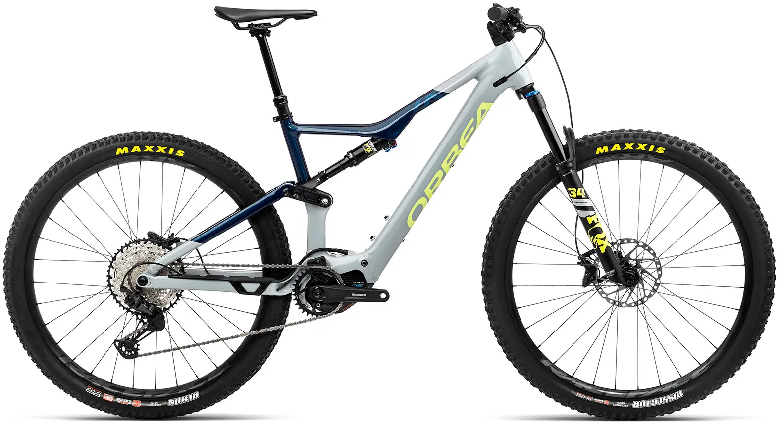 Orbea Rise H20 2023 Elektrische Mountainbike Full Suspension 29"Wit M