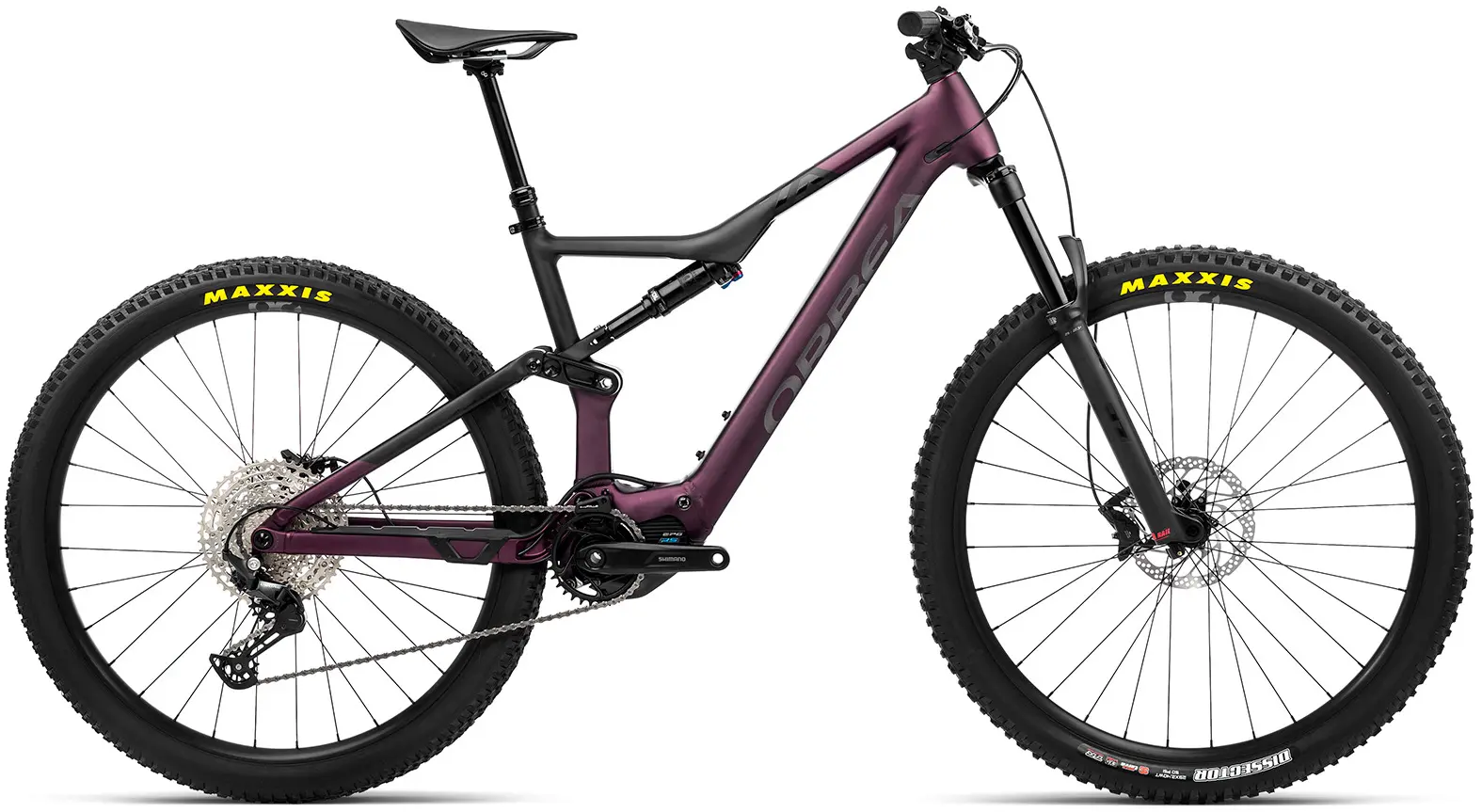Orbea Rise H30 2023 Elektrische Mountainbike Full Suspension 29"Paars M