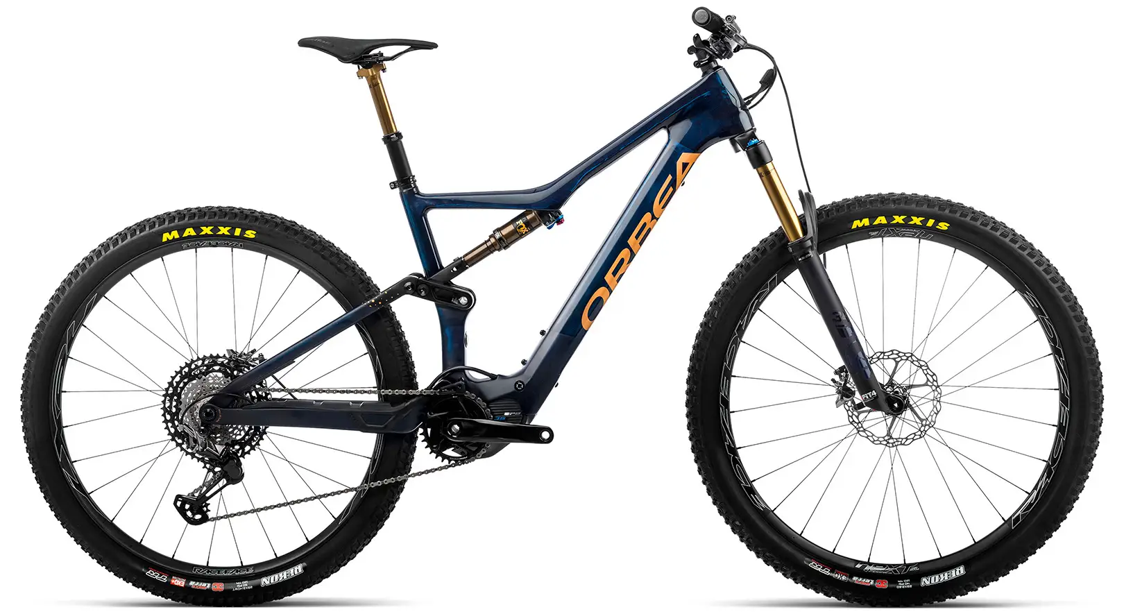 Orbea Rise M ltd Elektrische Mountainbike Full Suspension 29 inch blauw XL
