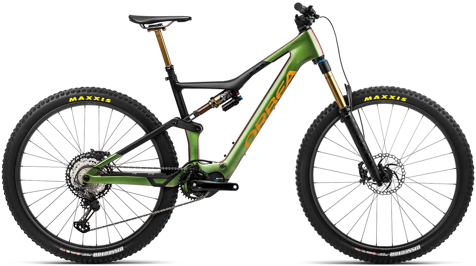 Orbea Rise M-Team 2023 Elektrische Mountainbike Full Sus 29"Groen L