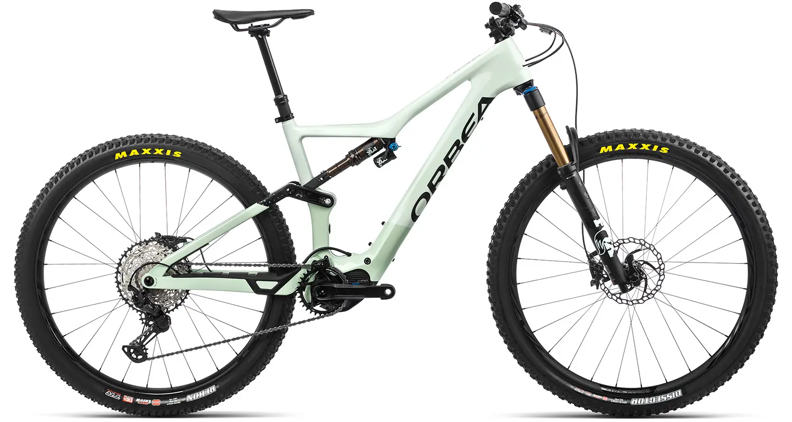 Orbea Rise M10 Elektrische Mountainbike Full Suspension 29 inch wit XL