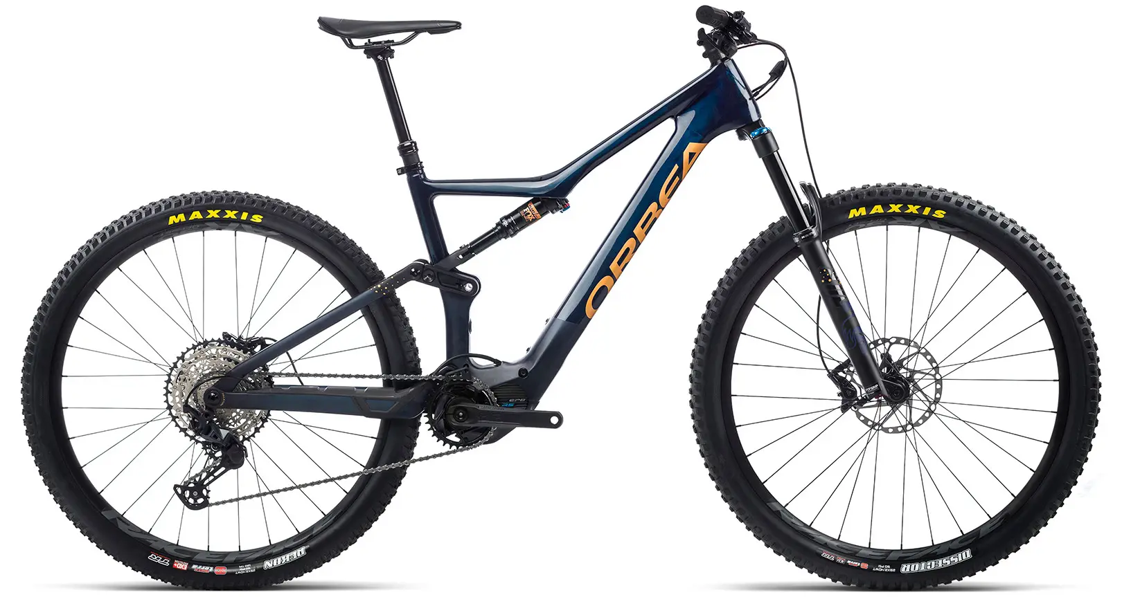 Orbea Rise M20 Elektrische Mountainbike Full Suspension 29 inch blauw XL