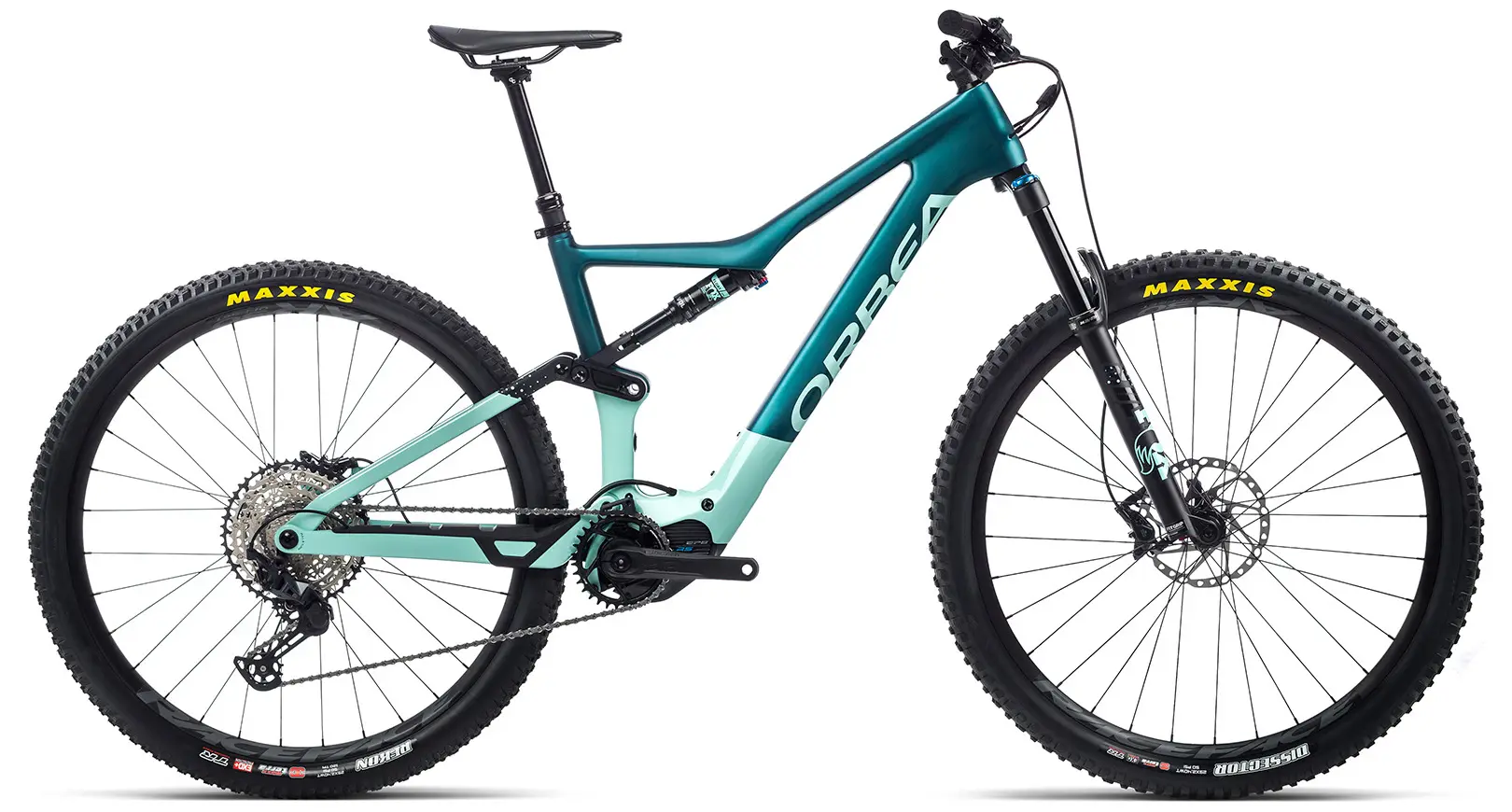 Orbea Rise M20 Elektrische Mountainbike Full Suspension 29 inch groen XL