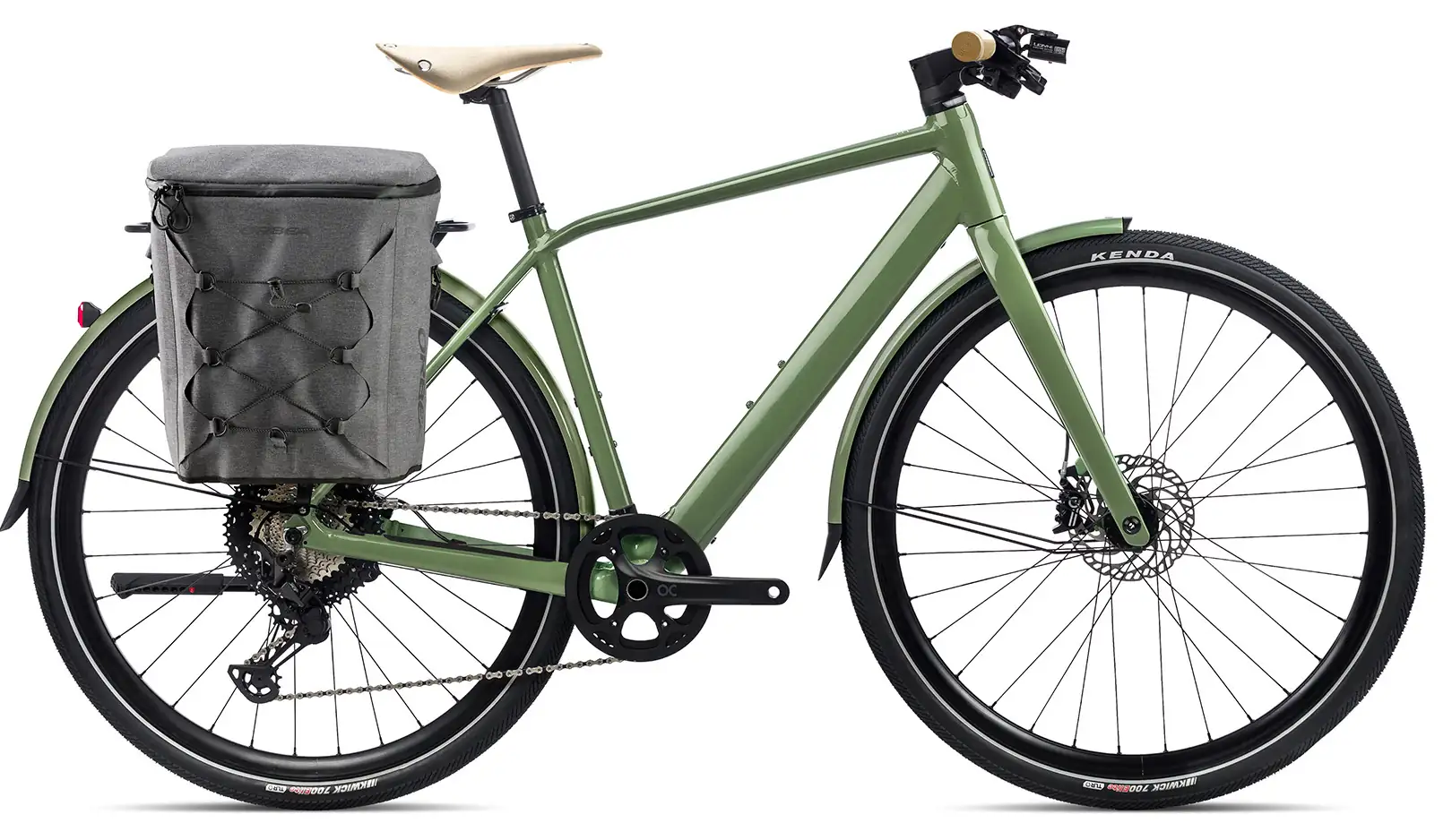 Orbea VIBE H10 EQ 2023 Urban Elektrische herenfiets Alu 28 inch groen S