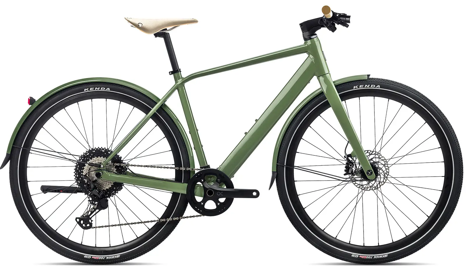 Orbea VIBE H10 MUD 2023 Urban Elektrische herenfiets Alu 28 inch groen S