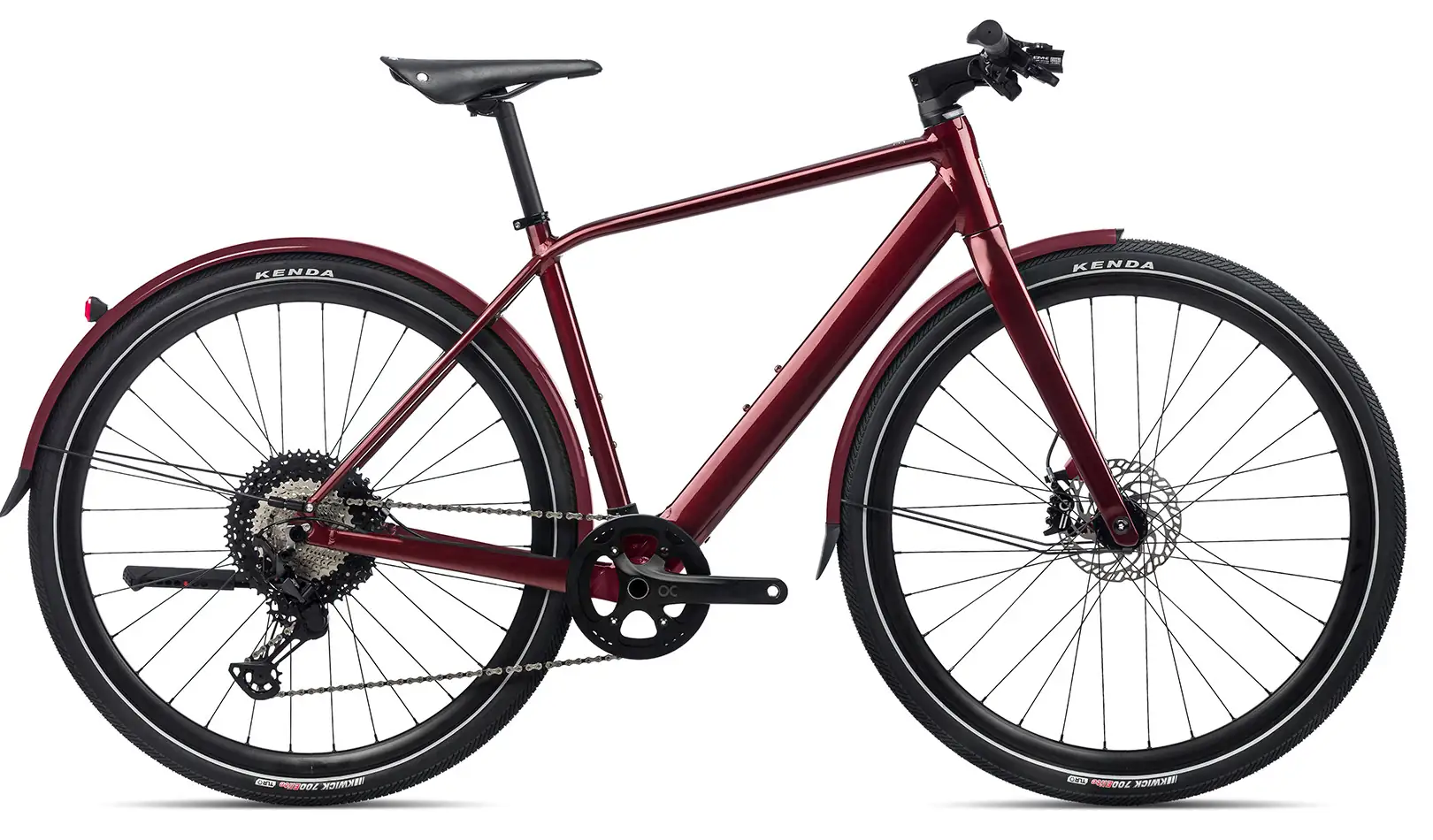 Orbea VIBE H10 MUD 2023 Urban Elektrische herenfiets Alu 28 inch rood L