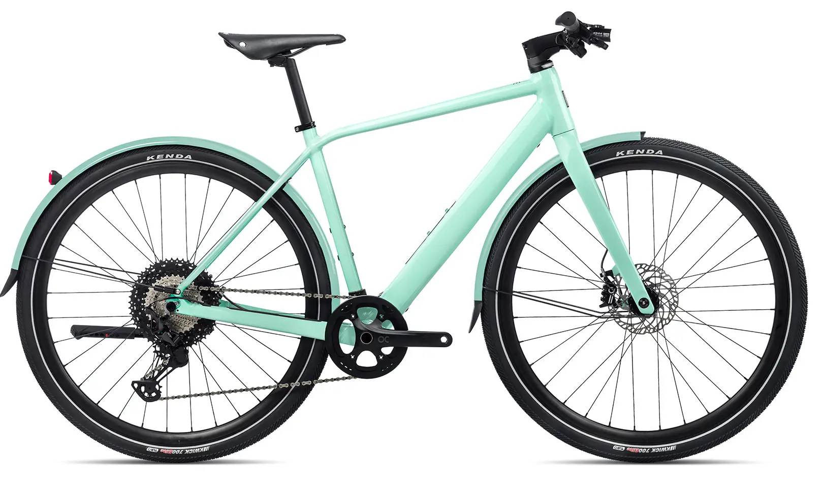 Orbea VIBE H10 MUD 2023 Urban Elektrische herenfiets Alu 28 inch turquoise L