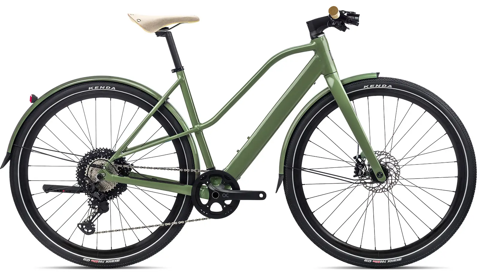 Orbea VIBE MID H10 MUD 2023 Urban E Bike Unisex Alu 28 inch groen M