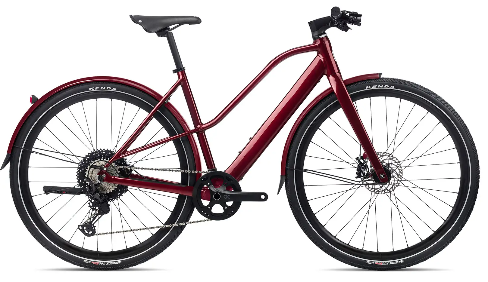 Orbea VIBE MID H10 MUD 2023 Urban E Bike Unisex Alu 28 inch rood S