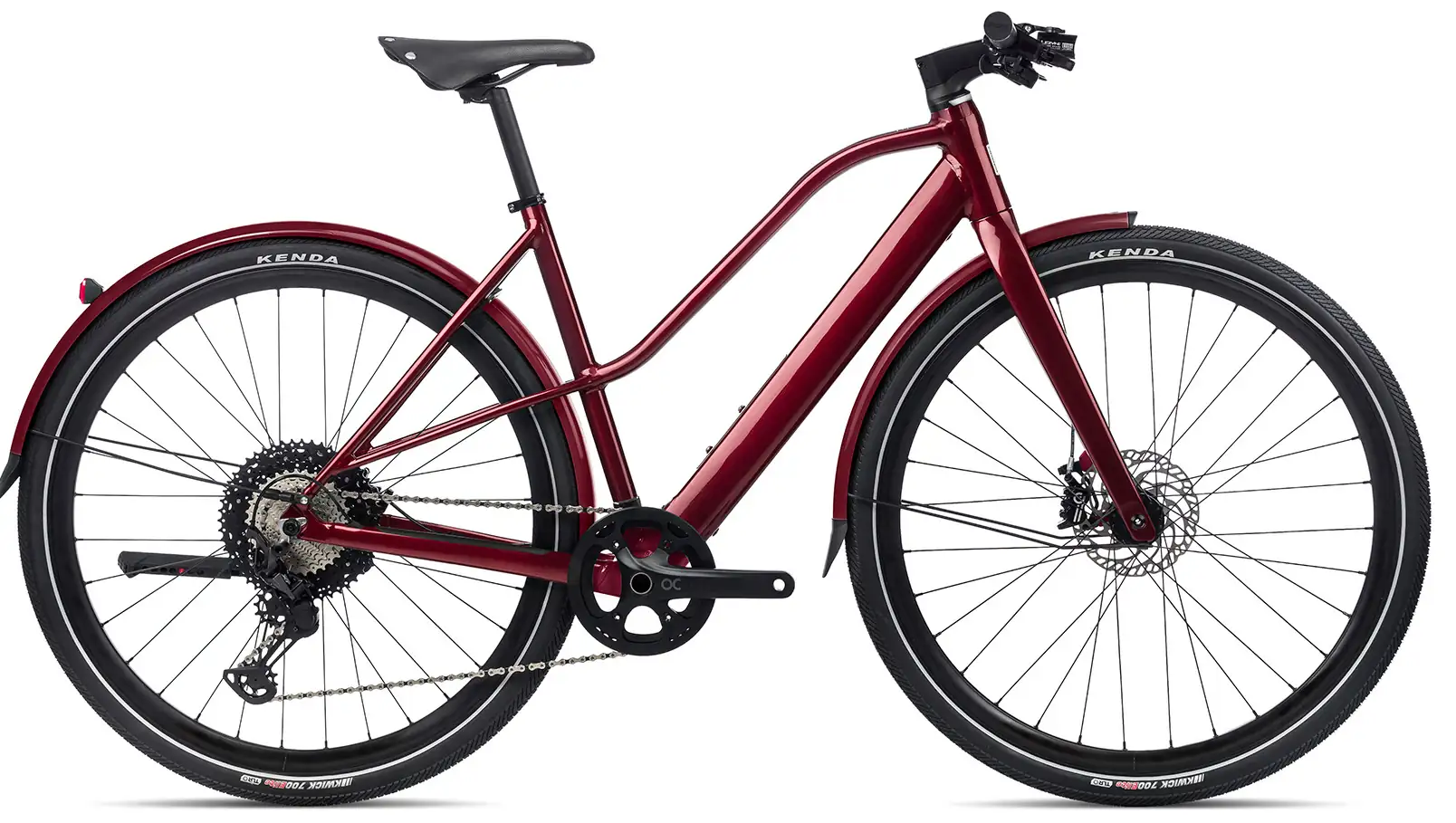 Orbea VIBE MID H10 MUD Elektrische Stadsfiets Aluminium Frame Rood XL