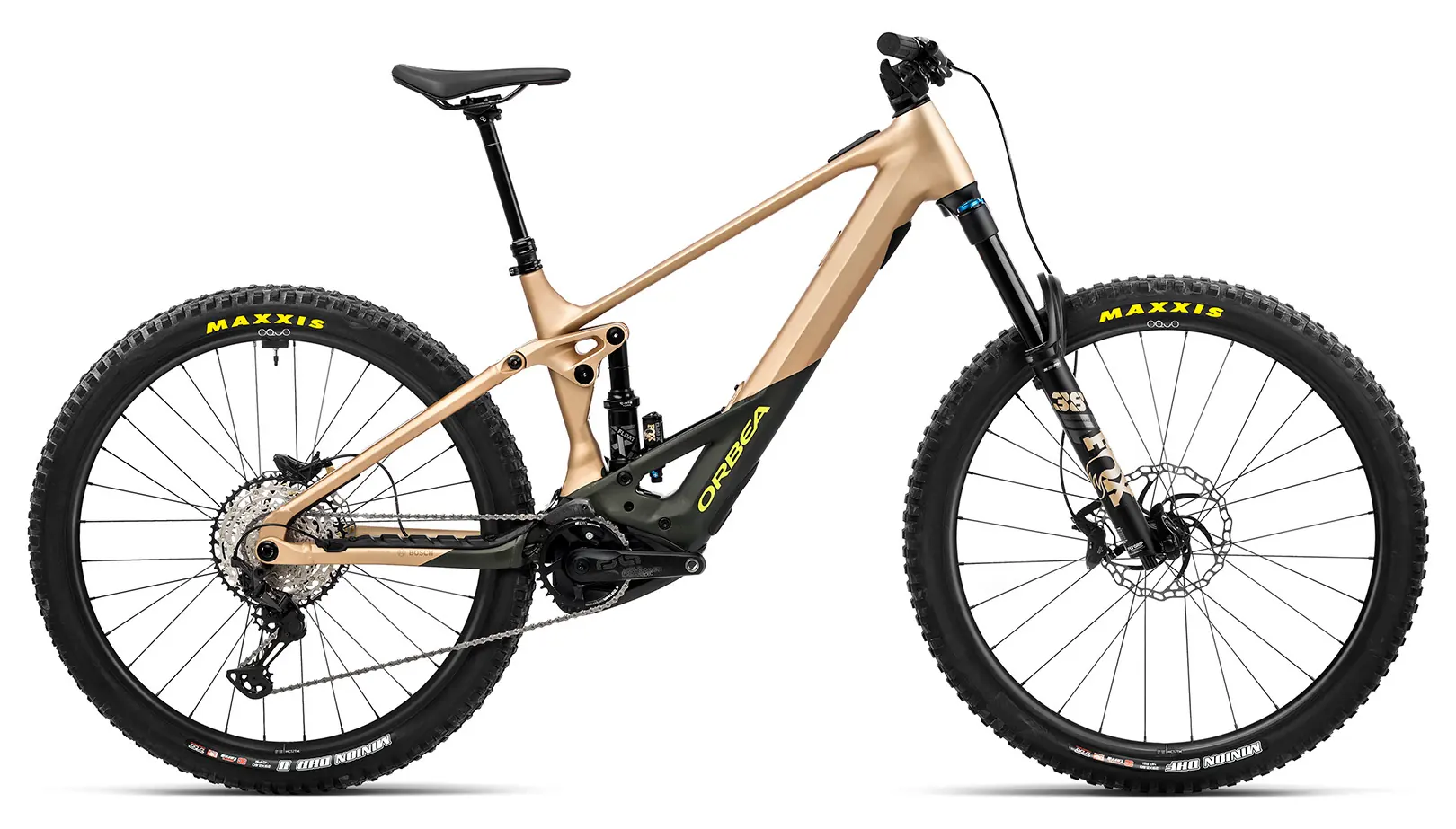 Orbea Wild H10 2023 Elektrische Mountainbike Full Suspension 29"Goud XL