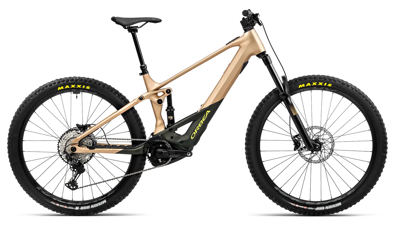 Orbea Wild H30 2023 Elektrische Mountainbike Full Suspension 29"Goud S