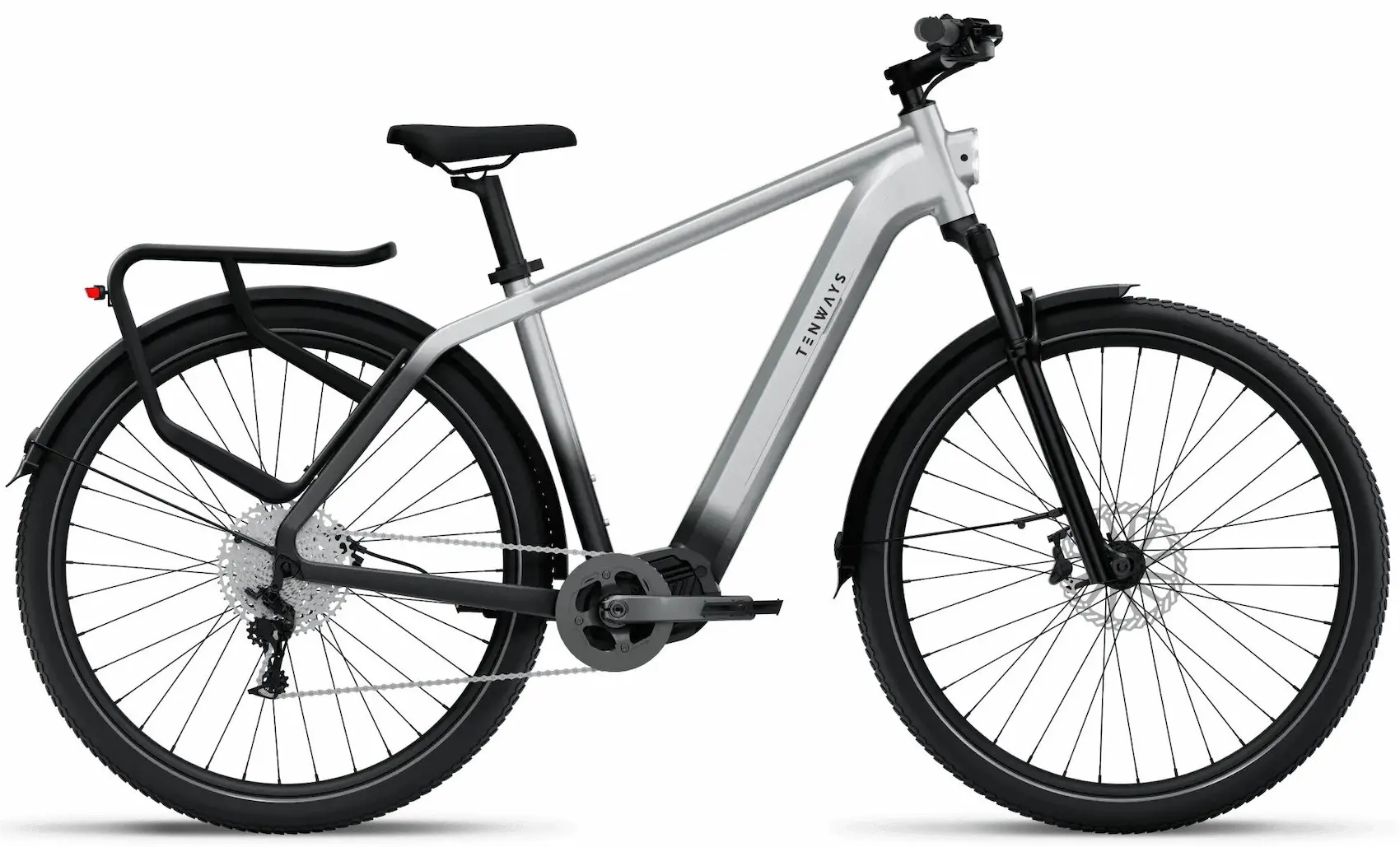 Tenways AGO-X Sportieve Elektrische Herenfiets Middenmotor L Grijs