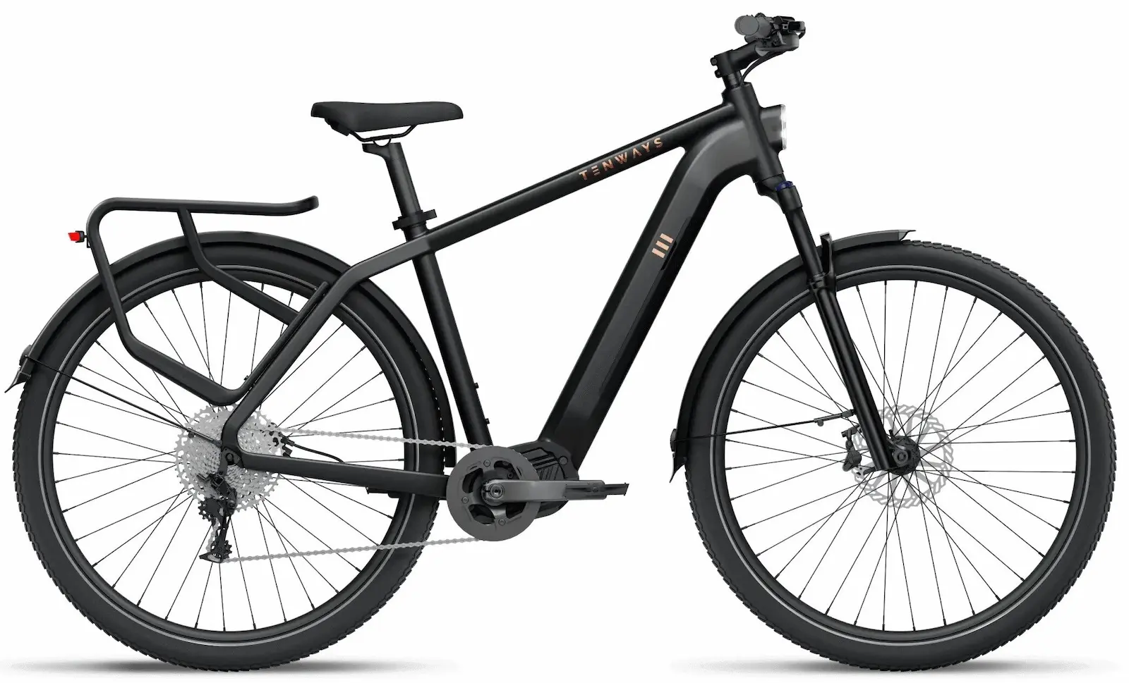 Tenways AGO-X Sportieve Elektrische Herenfiets Middenmotor L Zwart