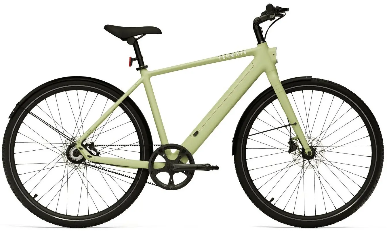Tenways CGO600 PRO Urban Elektrische Fiets Design Lichtgewicht 16kg XL Groen