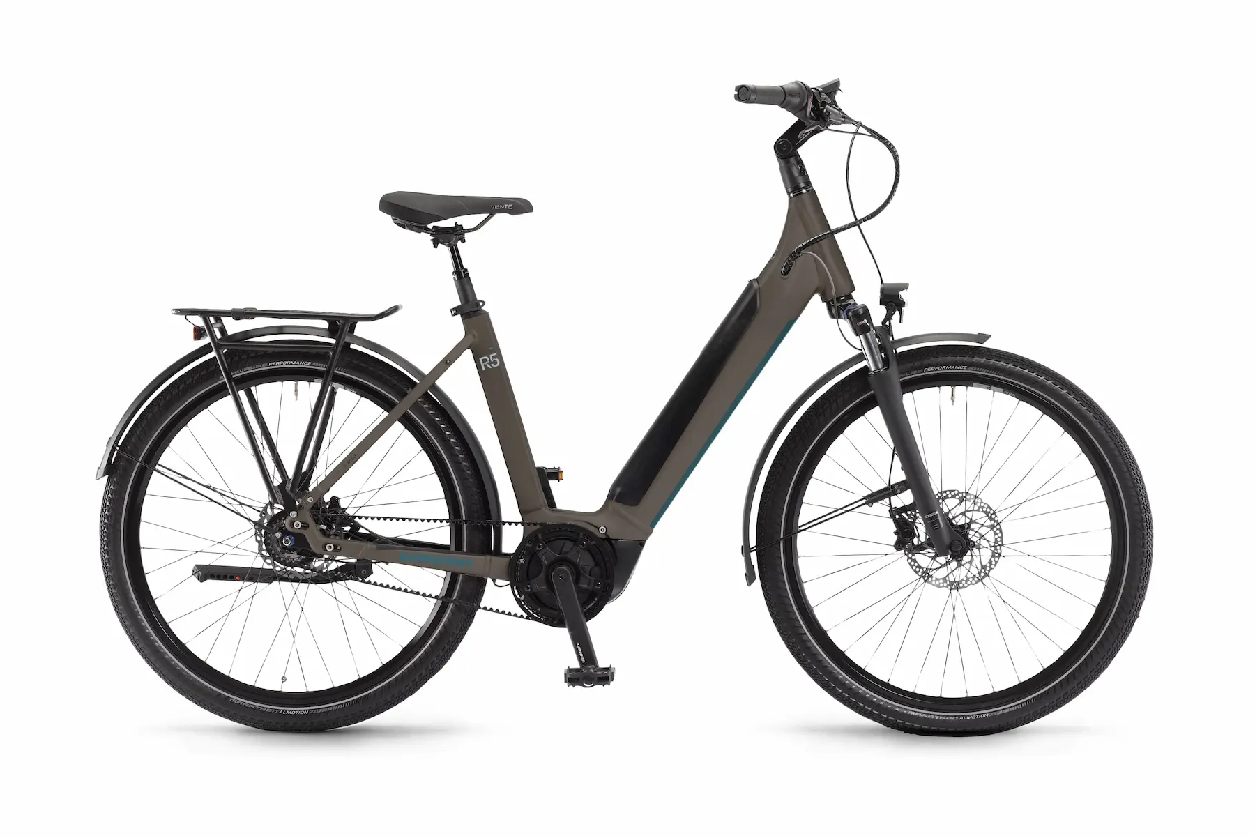 Winora Sinus R5 2023 Elektrische damesfiets lage instap Bosch terugtrap 54cm