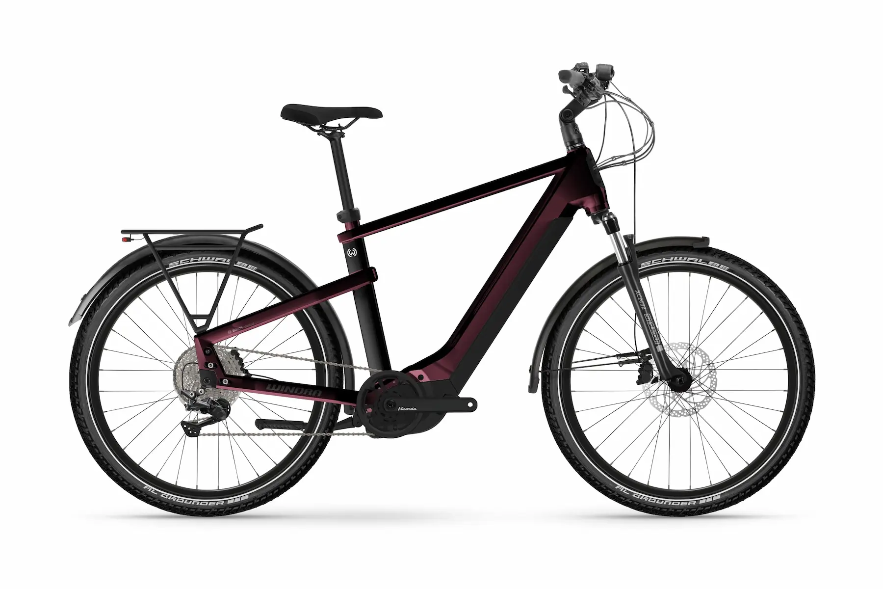 Winora Yakun X10E 2023 sportieve elektrische fiets heren Yamaha middenmotor 45cm