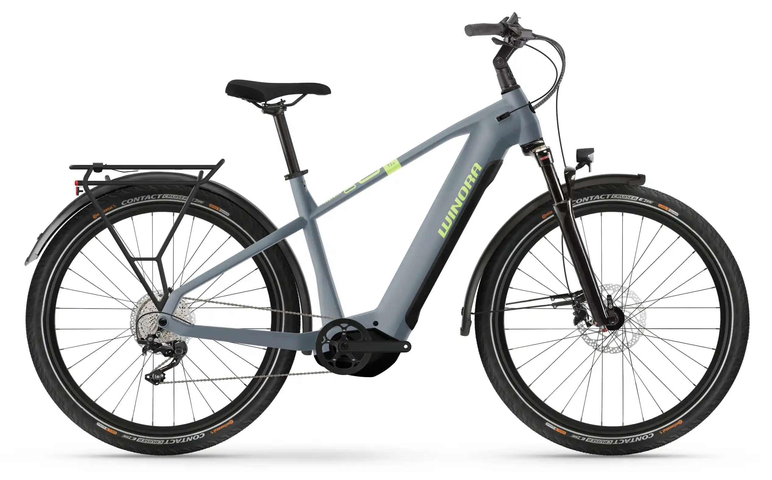 Winora Yucatan X10 sportieve elektrische fiets heren 750 Wh blauw 60cm