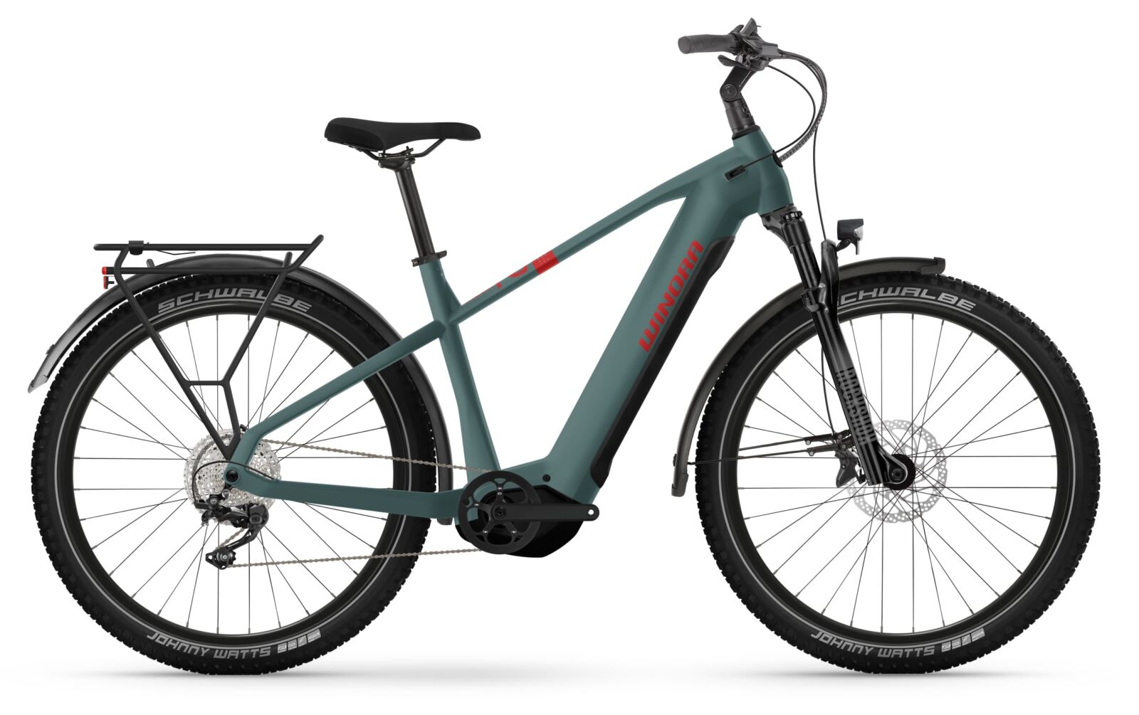 Winora Yucatan X12 sportieve elektrische fiets heren 750 Wh groen 40cm