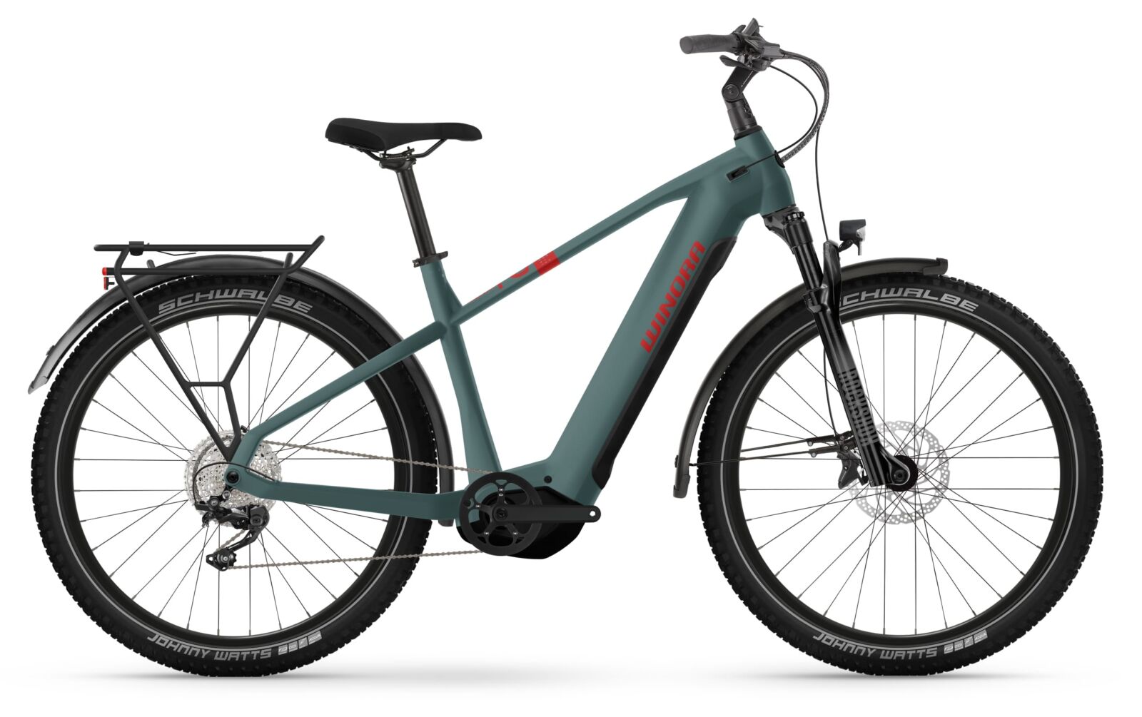 Winora Yucatan X12 sportieve elektrische fiets heren 750 Wh groen 60cm