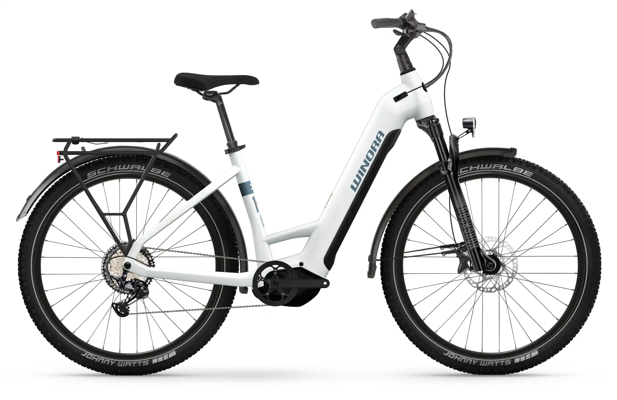 Winora Yucatan X12 Pro sportieve elektrische fiets dames 750 Wh wit 38cm