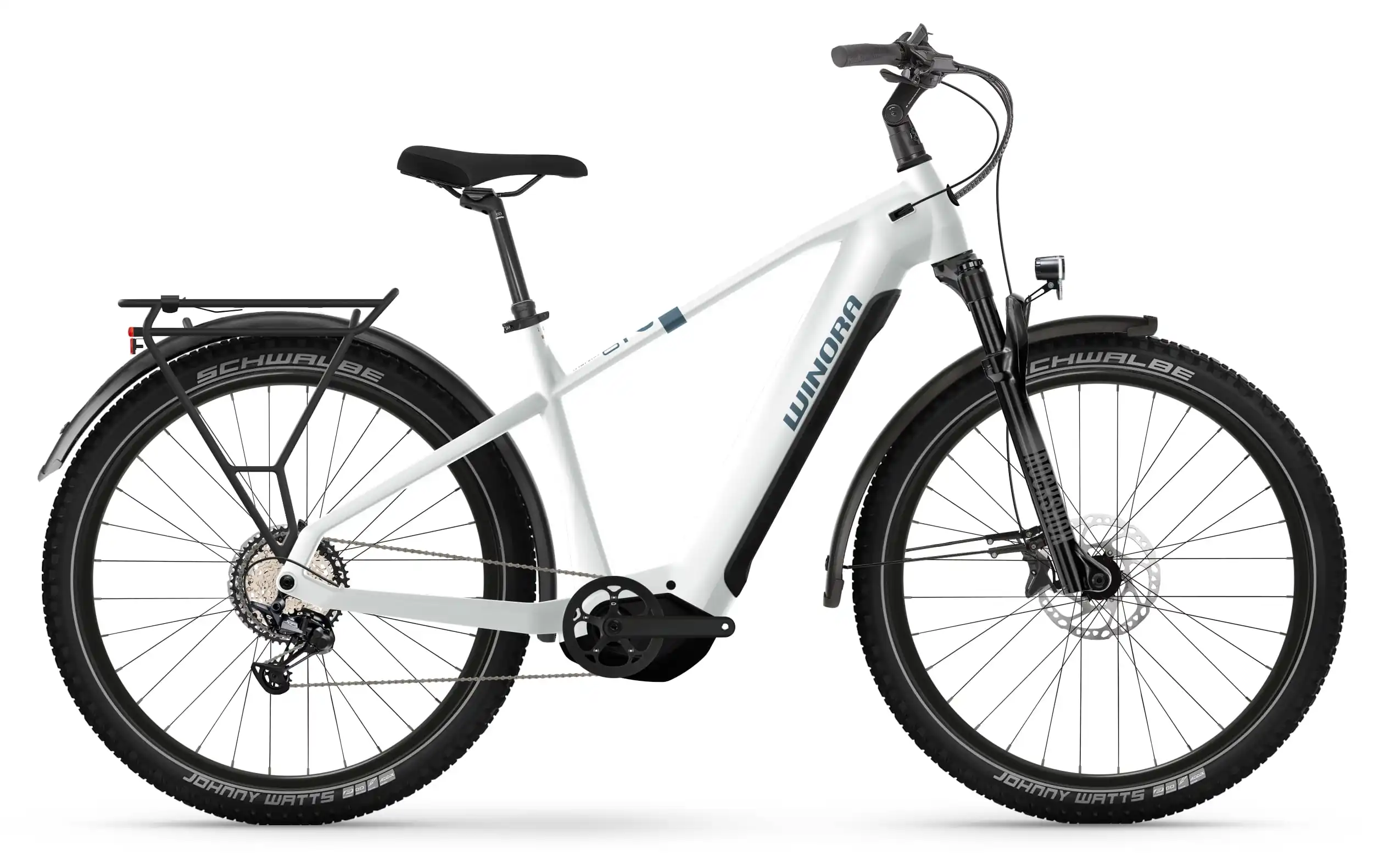 Winora Yucatan X12 Pro sportieve elektrische fiets heren 750 Wh wit 55cm