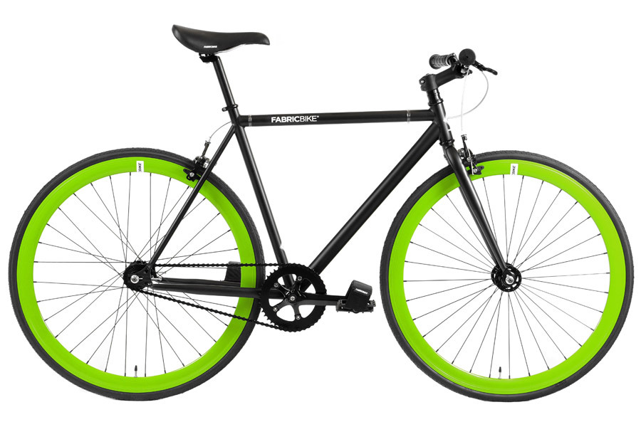 Fixie Fiets FabricBike Mat Zwart & Groen