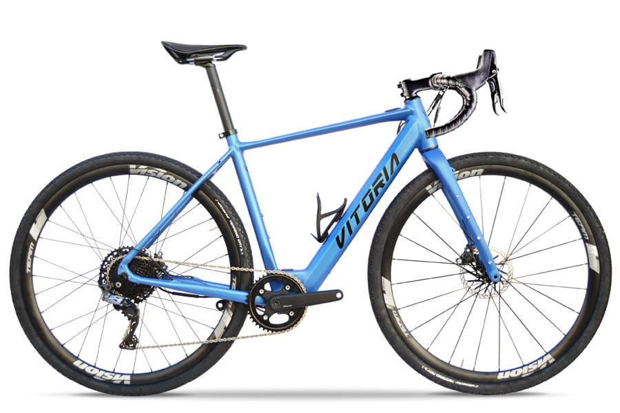 Vitoria e-Nyx Hybrid Gravel Elektrische Fiets - Apex - Blauw