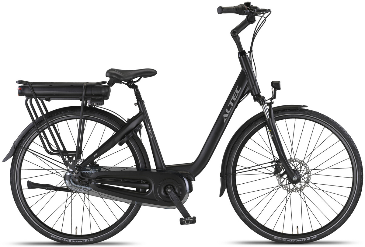 Altec Montana E-Bike Dames 28 inch Middenmotor Zwart 7v Hydraulische Schijfremmen