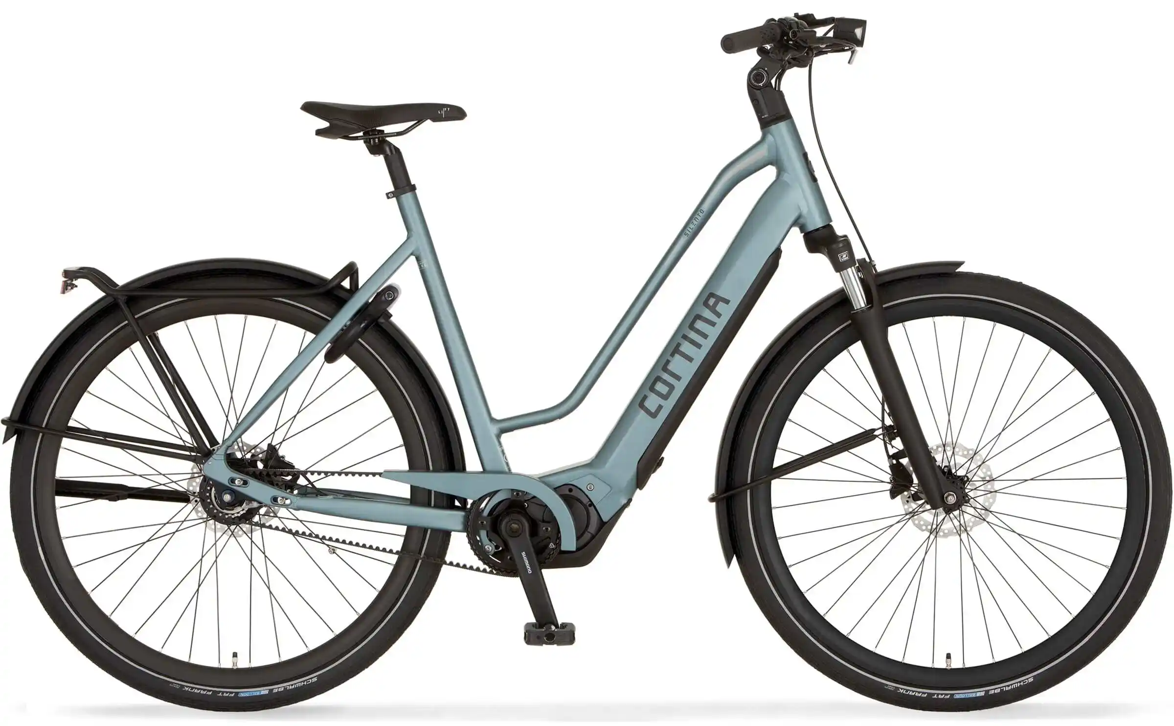 Cortina Elektrische Fiets Dames Middenmotor ES Pro Groen 57cm